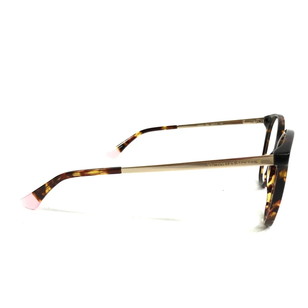 Victoria's Secret Eyeglasses Frames VS5004 052 Tortoise Gold Round 53-17-140